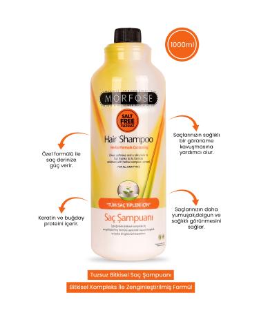 Morfose Shampoo Herbal Salt-Free 1000 ml X 2 Pieces - Buy Online on GoSupps.com