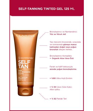 Clarins Self Tanning Instant Gel 125 ml Bronzing Gel