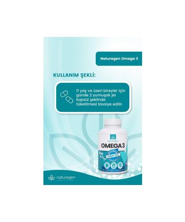 Naturagen Omega3 Fish Oil 1200 Mg 120 Softgel - Buy Online on GoSupps.com