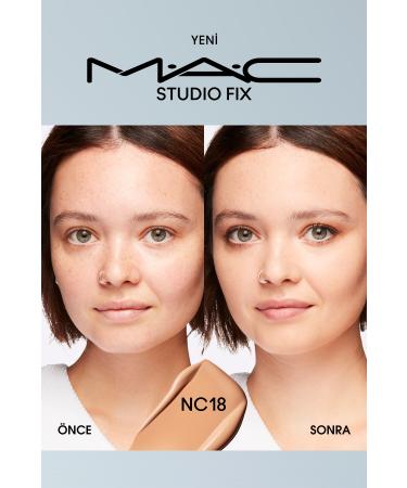 Mac 24 Hour Lasting Matte Foundation - Studio Fix Fluid Spf15 - Color: NC18 - 30ml - Buy Online on GoSupps.com