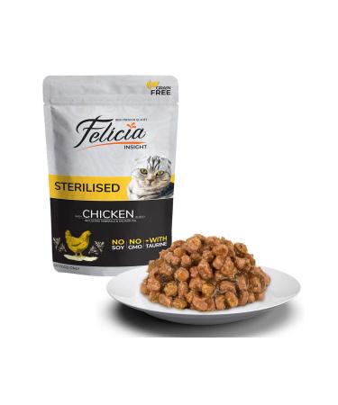 Felicia Grain Free 85 gr Pouch Sterilized Chicken Wet Cat Food 12 Pieces