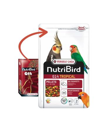Versele Laga Nutribird G14 Tropical Parakeet Pellet Food 10kg