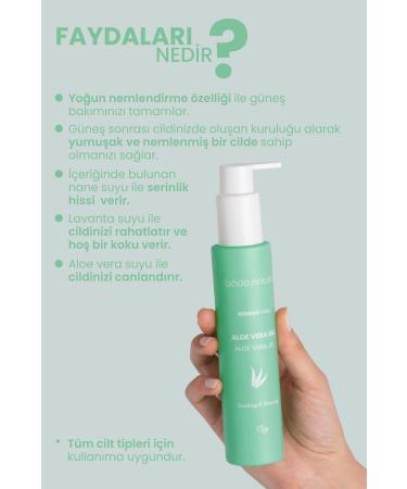 Bade Natural Aloe Vera Gel After Sun Moisturizer 0 Natural 100 ml - Buy Online on GoSupps.com