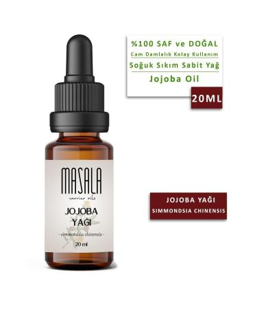 Masala Jojoba Oil 20 Ml. (jojoba Oil) Cold Pressed - Buy Online on GoSupps.com