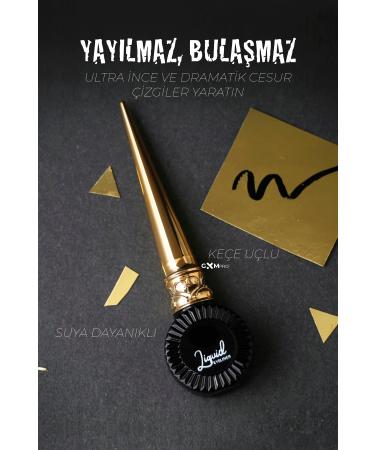 GXMPRO Pro Black Eyeliner Liquid Eyeliner (MATTE BLACK)