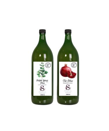Suheylaana Natural Eucalyptus Leaf Vinegar 2000 ml and Pomegranate Vinegar 2000 ml