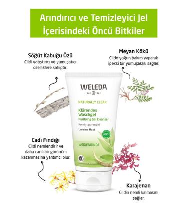 Weleda Naturally Clear Organic Purifying Cleansing Gel 100ml - Buy Online on GoSupps.com