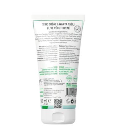 Siveno 0 Natural Hand and Body Cream Lavender Skin Soothing Repairing Intensive Moisturizer Vegan 50 ml - Buy Online on GoSupps.com