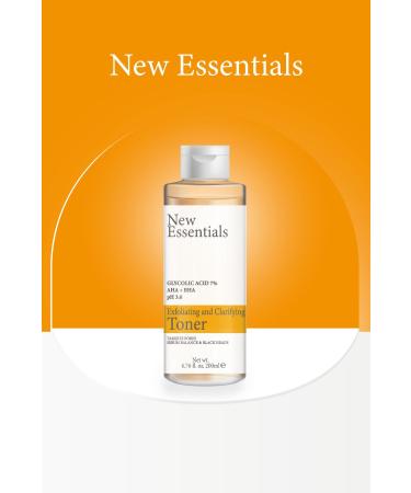 New Essentials Pore Tightening and Purifying Toner-200 ml(% 7 Glycolic Acid AHA+BHA) - Buy Online on GoSupps.com