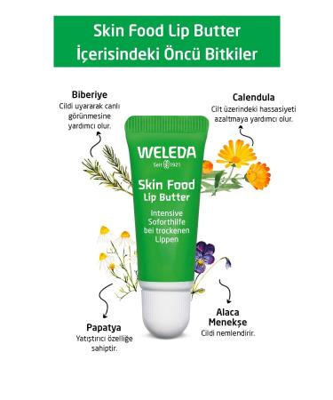 Weleda Skin Food Organic Nourishing Lip Balm 8 ml - Buy Online on GoSupps.com