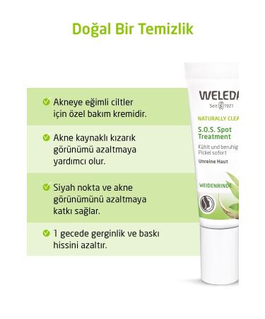 Weleda Naturally Clear Organic Acne Care Cream 10 ml - Buy Online on GoSupps.com