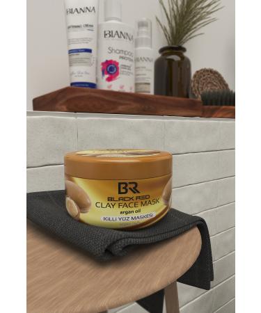 Black Red Br Clay Mask Anti-aging and Moisturizing Face Mask Argan Clay Face Mask - 400g - Buy Online on GoSupps.com