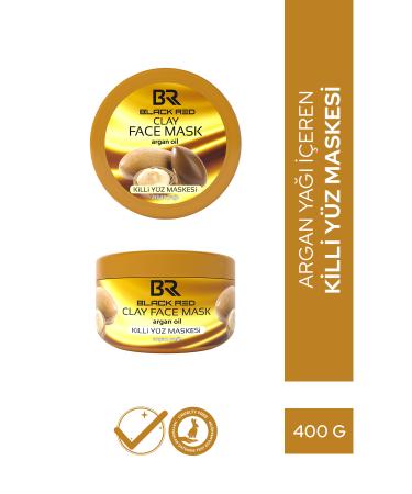 Black Red Br Clay Mask Anti-aging and Moisturizing Face Mask Argan Clay Face Mask - 400g