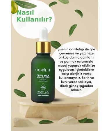 Cosmolive Olive Milk Eye Contour and Skin Care Serum Intensive Moisturizing and Nourishing 30 ml - Buy Online on GoSupps.com