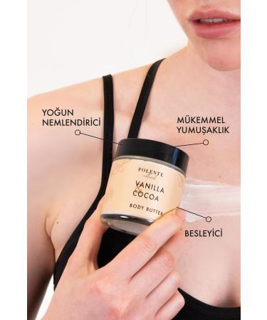 Polente Natural Vanilla & Cocoa Body Butter / Intensive Body Moisturizer (100 ML) - Buy Online on GoSupps.com