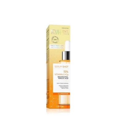 Baby ( CLAY MASK GIFT ) Eveline Serum Shot Vitamin C + Cg 30 Ml ( 1 PIECE )