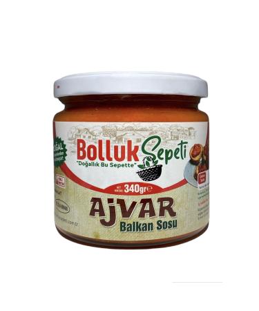 BASKET OF ABUNDANCE Ajvar Sauce (BALKAN SAUCE) Lightly Spicy 340 gr