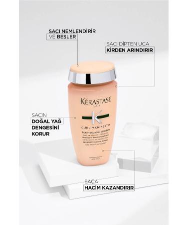 Kerastase Curl Manifesto Purifying Shampoo for Wavy-Curly Hair -250 ml- CYT664741314613131 - Buy Online on GoSupps.com