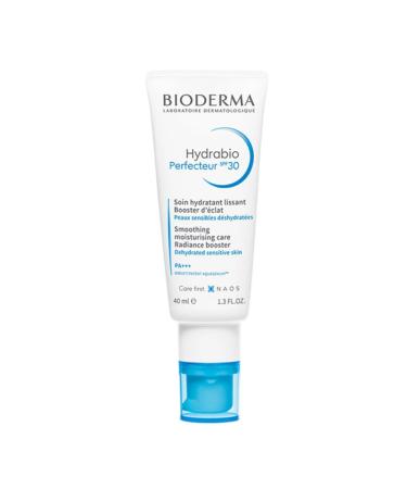 Bioderma Hydrabio Perfecteur Spf30 - Moisturizing Cream with Smoothing Effect for Sensitive Skin 40 ml - Buy Online on GoSupps.com