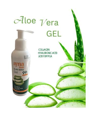 Ayna Sun Aloe Vera Gel Moisturizer Collagen Hyaluronic Acid Sodium PCA 150 ML
