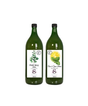 S heylaana Natural Eucalyptus Leaf Vinegar 2000 ml and Mint & Lemon Vinegar 2000 ml