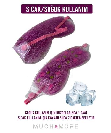 Much and More Glitter Ice Eye Mask Sinusitis Wrinkle Hot Cold Eye Relaxing Comfortable Sleep