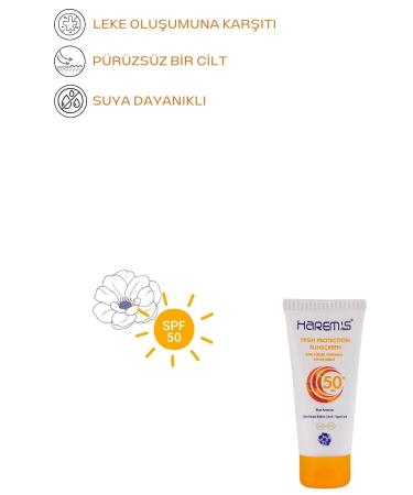 HAREM'S Sun Cream Protective Tube Lotion 50 Spf 50 ml - Buy Online on GoSupps.com