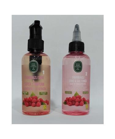 Ey p Sabri Tuncer Raspberry Hair Tonic 100 Ml and Raspberry Super Shampoo 100 Ml Travel Set
