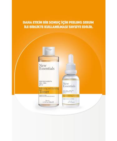 New Essentials Pore Tightening and Purifying Toner-200 ml(% 7 Glycolic Acid AHA+BHA) - Buy Online on GoSupps.com