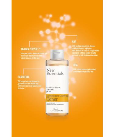 New Essentials Pore Tightening and Purifying Toner-200 ml(% 7 Glycolic Acid AHA+BHA) - Buy Online on GoSupps.com