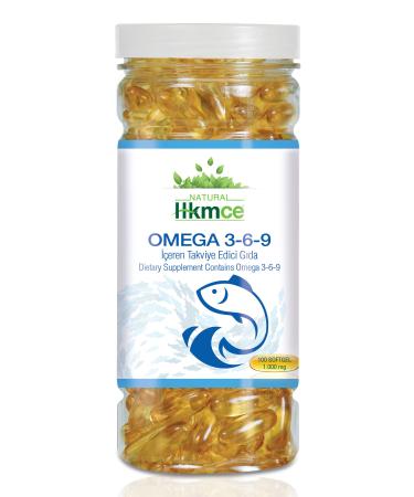 NaturalHekimce Omega 3 6 9 - 1340 Mg 100 Softgel Fish Oil - NaturalHekimce