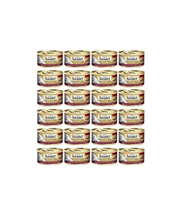 Gourmet Gold Chicken & Liver Sauce Piece Meat Canned Cat Food - 85 Gr X 24 Pieces