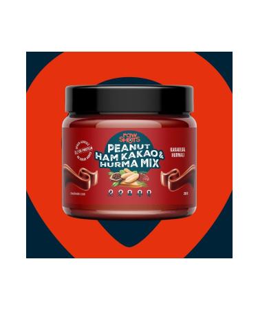 Raw Shots RawShots PeaNut Raw Cocoa & Date Mix Peanut Butter 280g - Buy Online on GoSupps.com