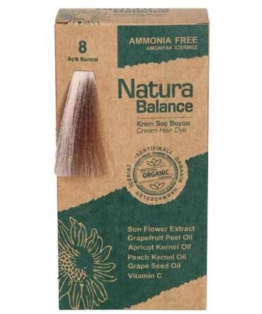 NATURABALANCE Natura Balance 8 Light Blonde Organic Cream Hair Dye