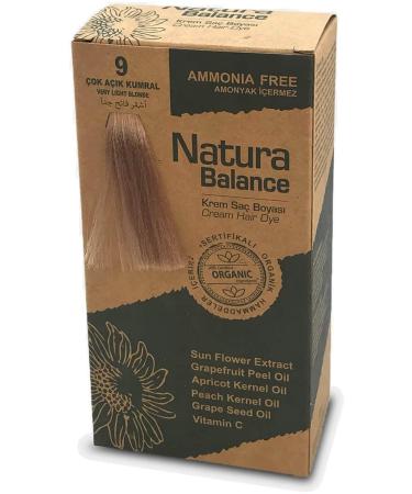 NATURABALANCE Natura Balance 9 Very Light Blonde Organic Cream Hair Dye