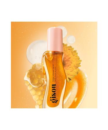 gisou Honey Infused Golden Shimmer Glow Lip-Hyaluronic Acid Intense Moisturizing Shining Lip Oil 8ML - Buy Online on GoSupps.com