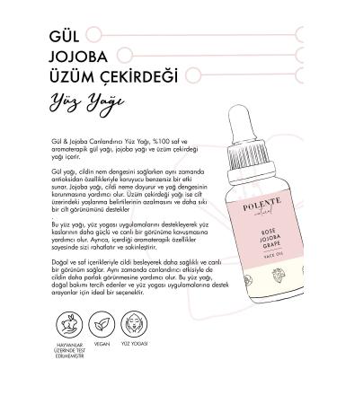 Polente Natural Rose & Jojoba Revitalizing Face Oil (30 ML) - Buy Online on GoSupps.com