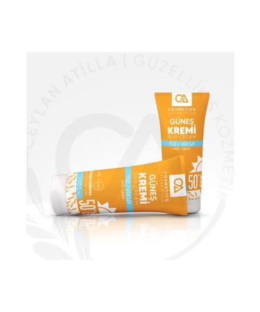 CA Cosmetics Moisturizing and Anti-Spot 50 Spf Brightening High Protection Sunscreen 100ml