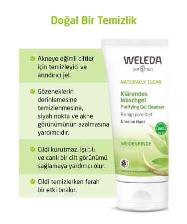 Weleda Naturally Clear Organic Purifying Cleansing Gel 100ml - Buy Online on GoSupps.com