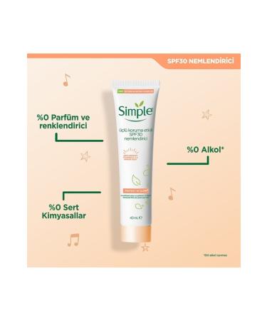 Simple Protect 'n' Glow Triple Protection Spf30 Moisturizer Radiant Skin 40 ml - Buy Online on GoSupps.com
