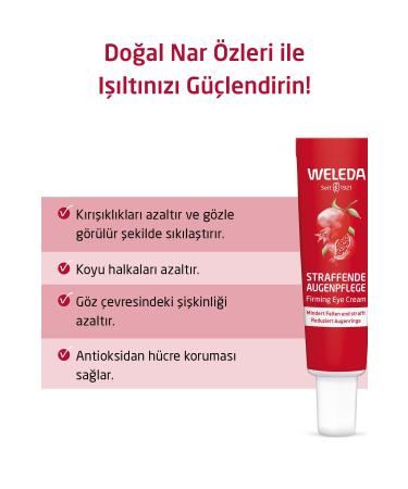 Weleda Pomegranate & Maca Peptides Organic Pomegranate Moisturizing and Firming Eye Cream 12ml - Buy Online on GoSupps.com