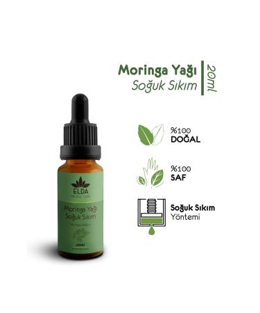 EldaNaturalcare Moringa Oil Cold Pressed 20ml