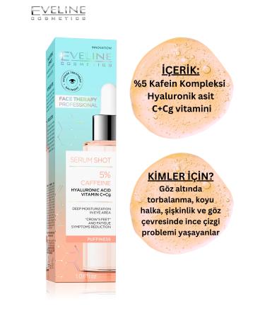 Eveline Cosmetics Eye Contour Revitalizing 5% Caffeine Complex Serum 30 ml - Buy Online on GoSupps.com