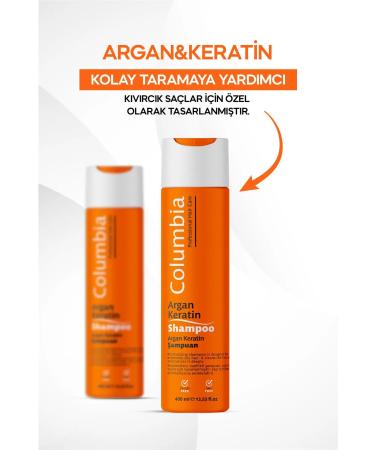 Columbia Argan & Keratin Easy Combing Shampoo 400 ml - Buy Online on GoSupps.com