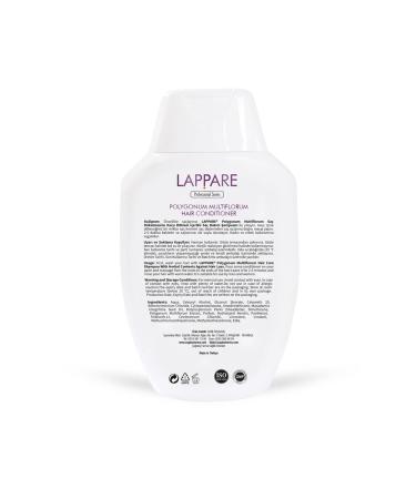Lappare Ph 5.5 Hair Conditioner - Keratin Macadamia Provitamin B5 - Polygonum Multiflorum Hair Care Cream 300ml. - Buy Online on GoSupps.com