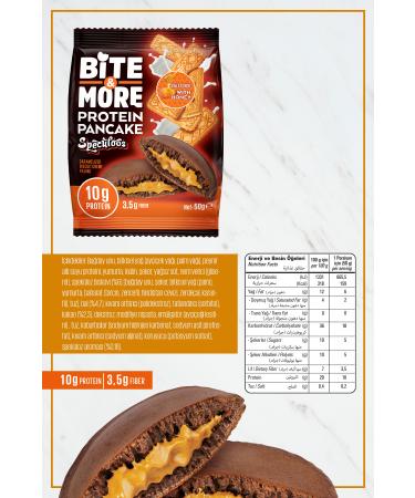 bite & more Protein Cocoa Pancake / Protein Cocoa Pancake 50 Grams X 12 Pieces - Speculoos - Buy Online on GoSupps.com