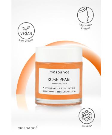 Mesoance Rose Pearl Mask Anti-Aging and Anti-Wrinkle Collagen Hyaluronic Acid Mask - 100 ml - Buy Online on GoSupps.com