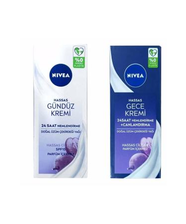 NIVEA Sensitive 24 Hour Moisture Day & Night Cream for Sensitive Skin 50 ml