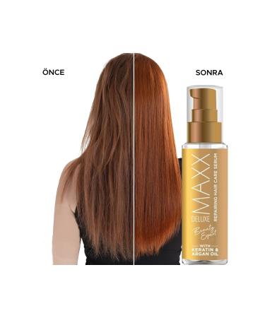 MAXX DELUXE BEAUTY EXPERT Keratin & Argan Oil Essence Hair Care Serum 100 ml - Buy Online on GoSupps.com