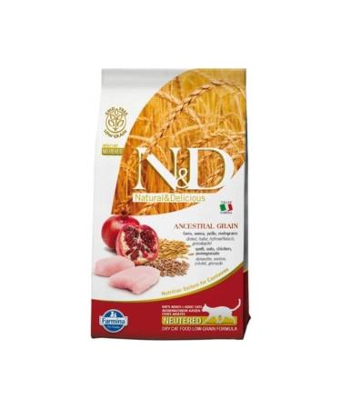 & D Nd Low Grain Chicken Pomegranate Sterilized Cat Food 5 Kg
